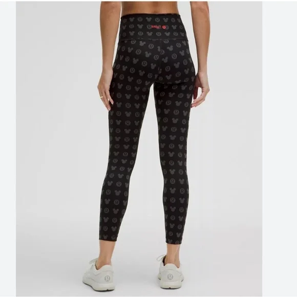 lululemon x disney black leggings sz 8 - Picture 2 of 6